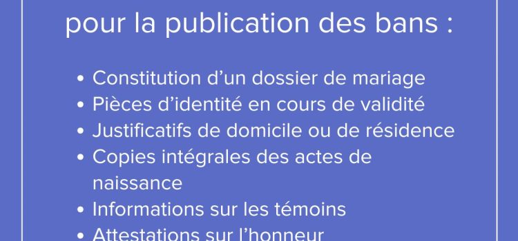 Publication des bans